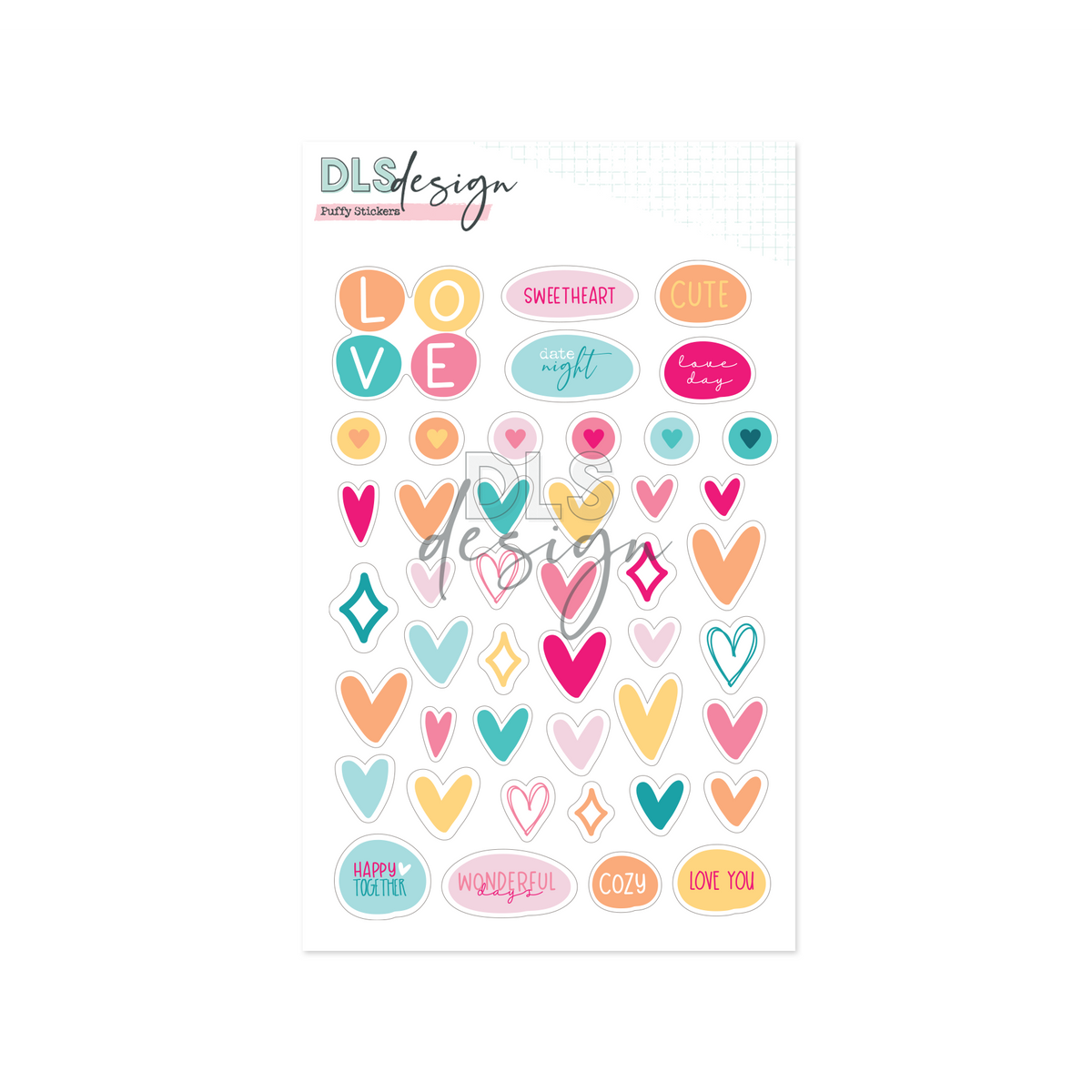 Puffy Stickers Kindness