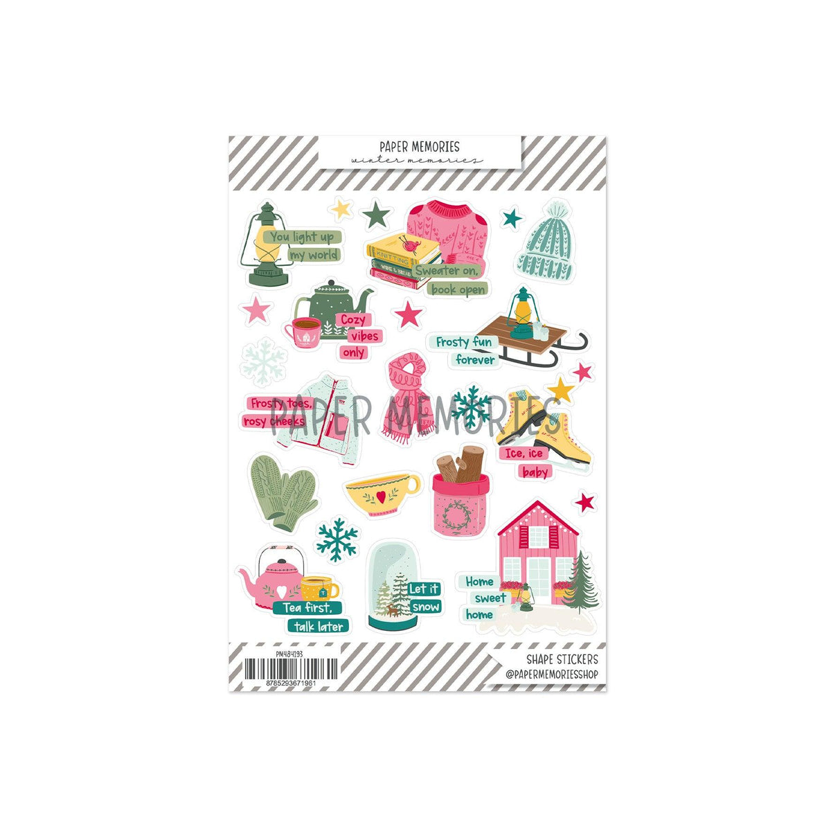 Shape Stickers Winter Memories