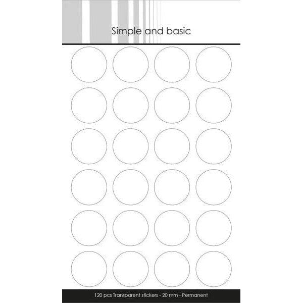 Transparant stickers - 20 mm