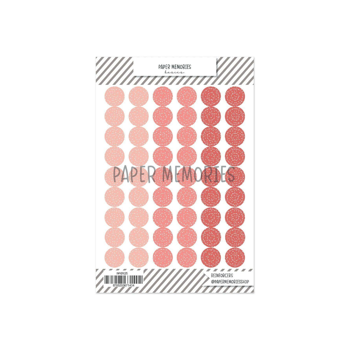 Vinyl Reinforcers Coral Trio Dots