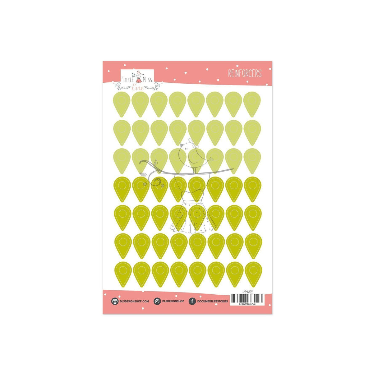 Vinyl Reinforcers Geotags Matcha