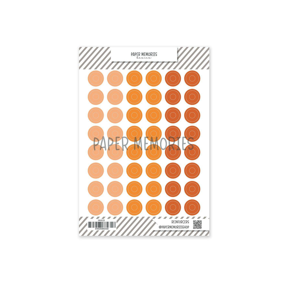 Vinyl Reinforcers Papaya Trio