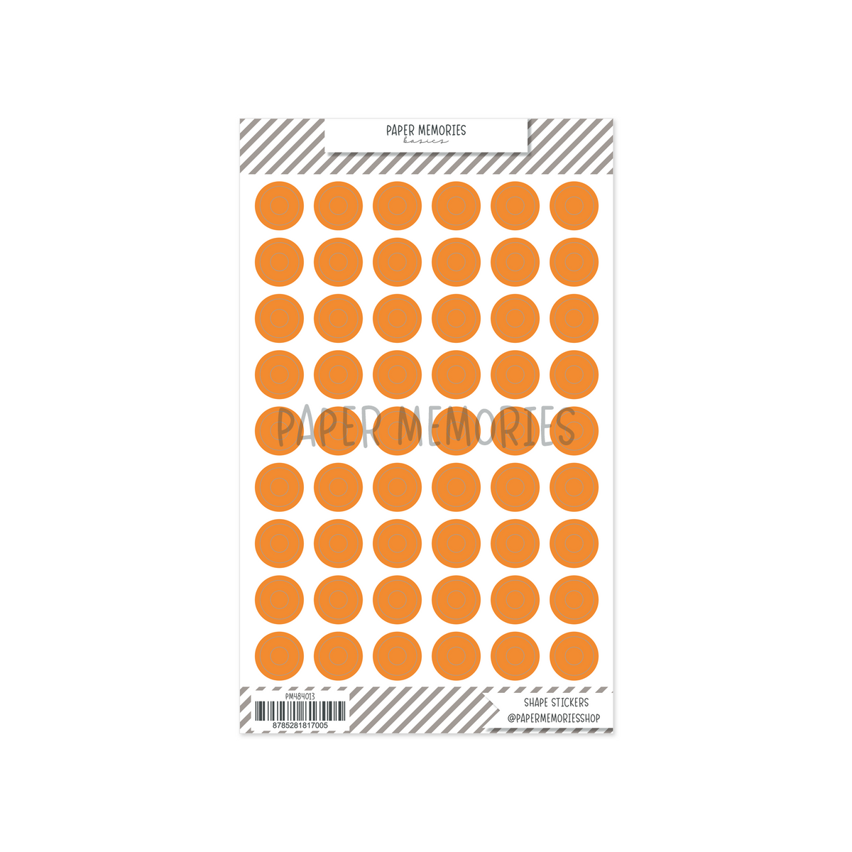 Vinyl Reinforcers Stickers Papaya