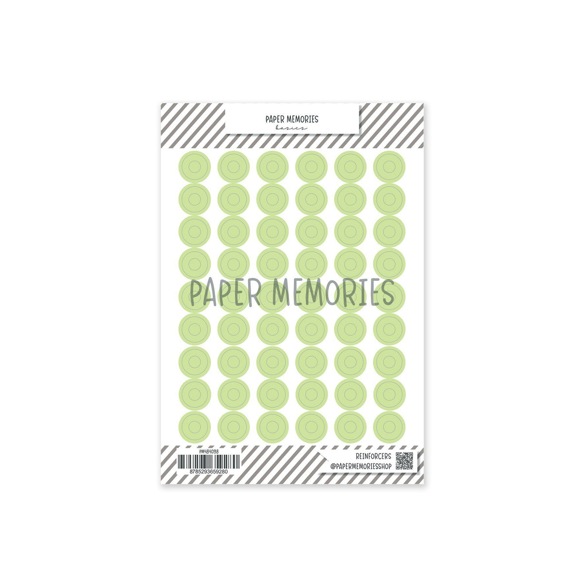 Vinyl Reinforcers Stickers Pastel Green