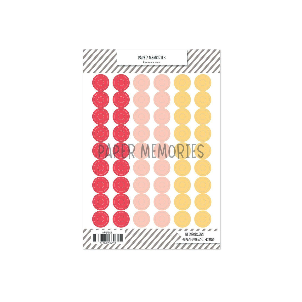 Vinyl Reinforcers Summer Memories Warm Shades
