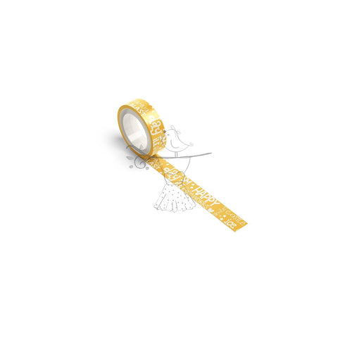 Washi Tape Magical Words Yellow - DLS Design