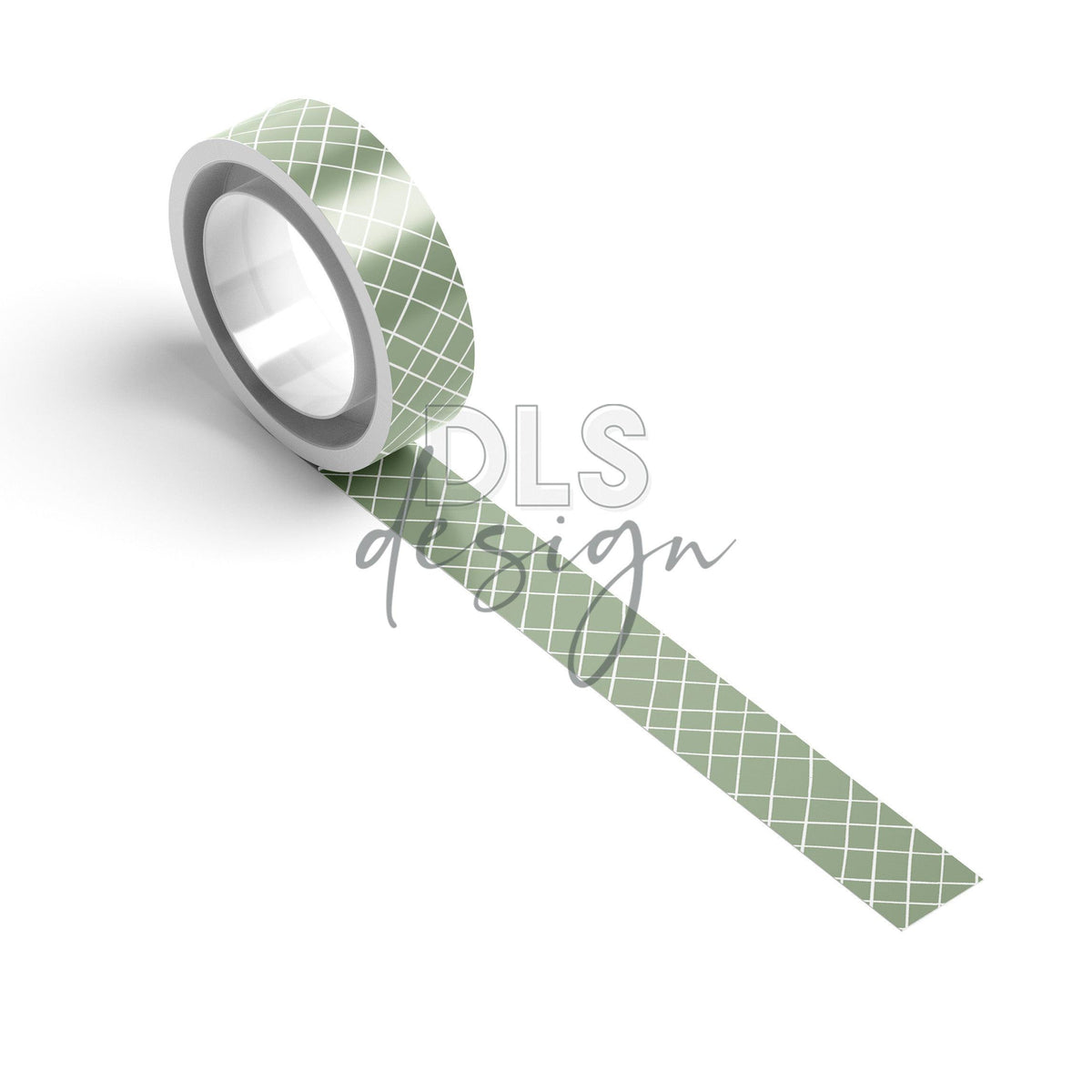 Washi Tape Sage Grid