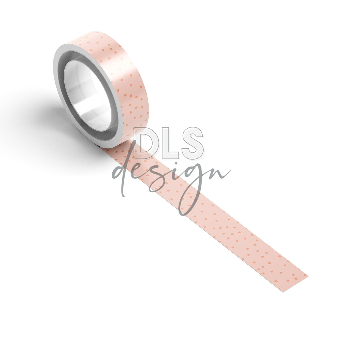 Washi Tape Soft Peach Dots