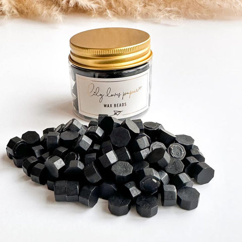 Wax Beads Black - Opaque