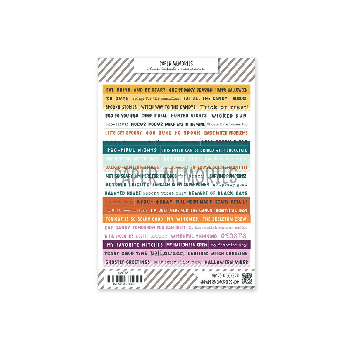 Word Stickers Boo-tiful Moments