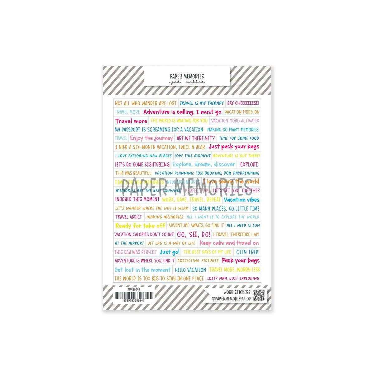 Word Stickers Jet-Setter