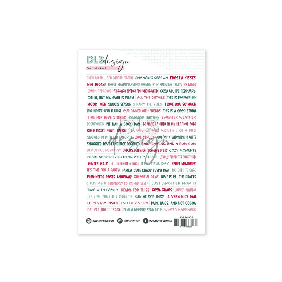 Word Stickers On Cloud Nine