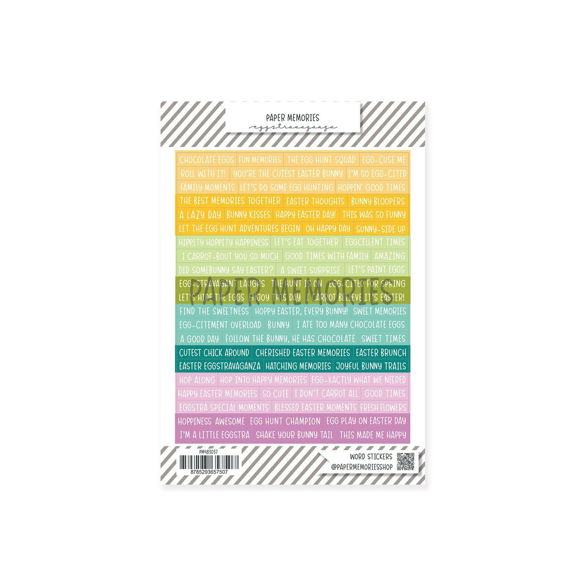 Word Stickers Spring Memories - Eggstravaganza