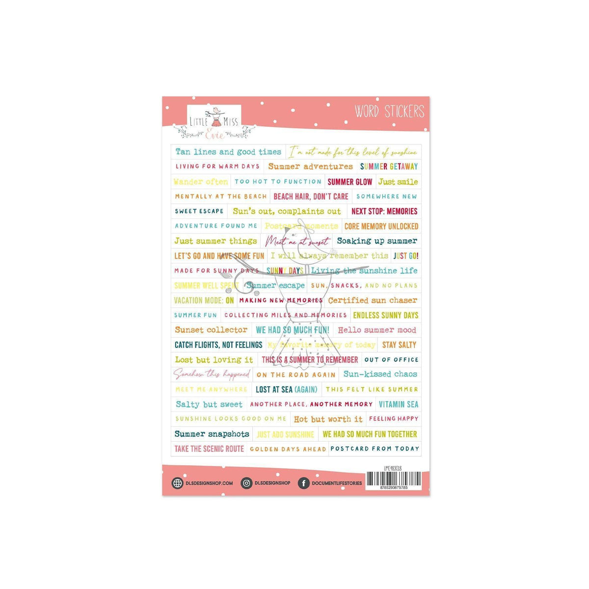 Word Stickers Summer Stories