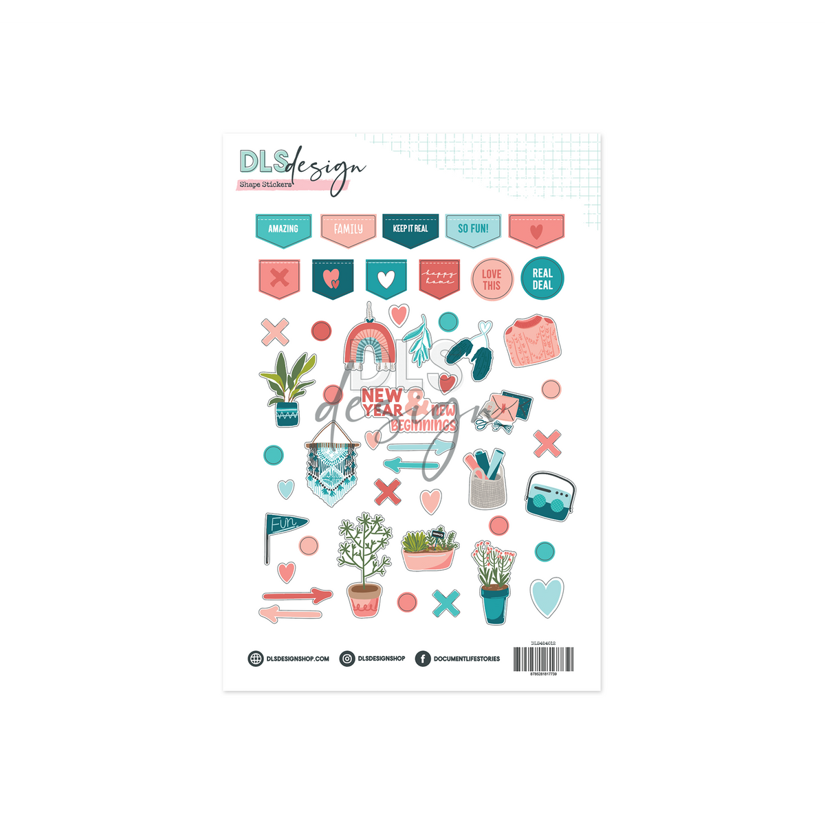 Writable Shape Stickers Journey