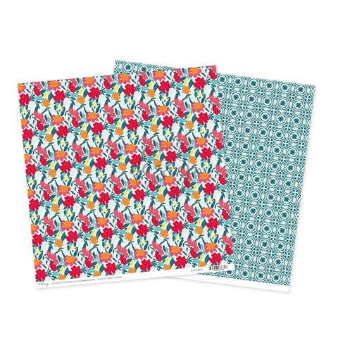 12" Paper A Story Of An Endless Summer - Sunlit Flower Fields