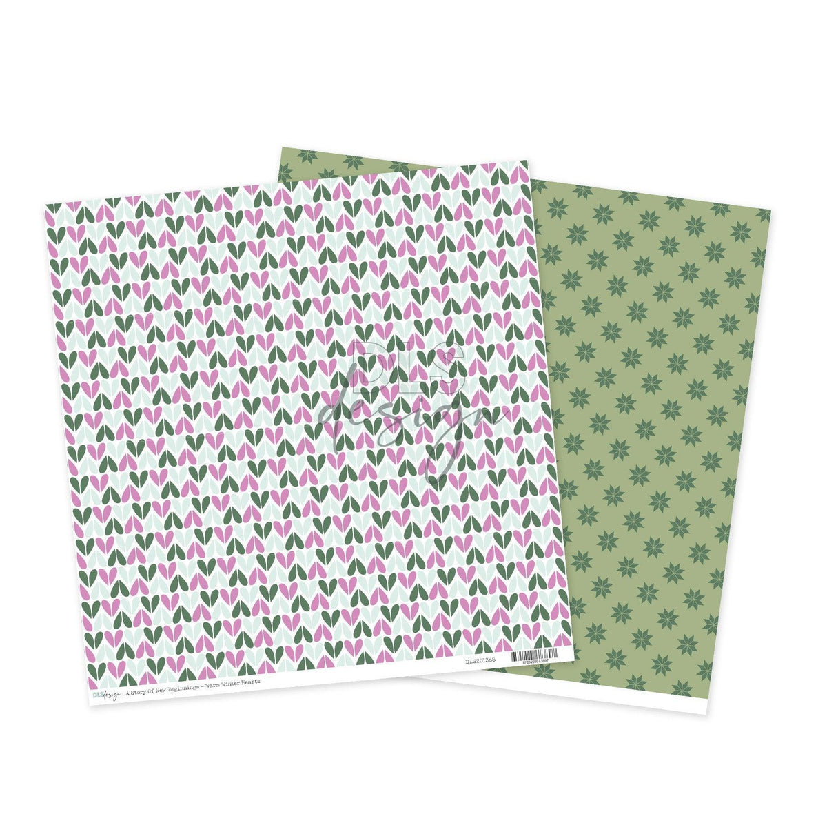 12" Paper A Story Of New Beginnings - Warm Winter Hearts