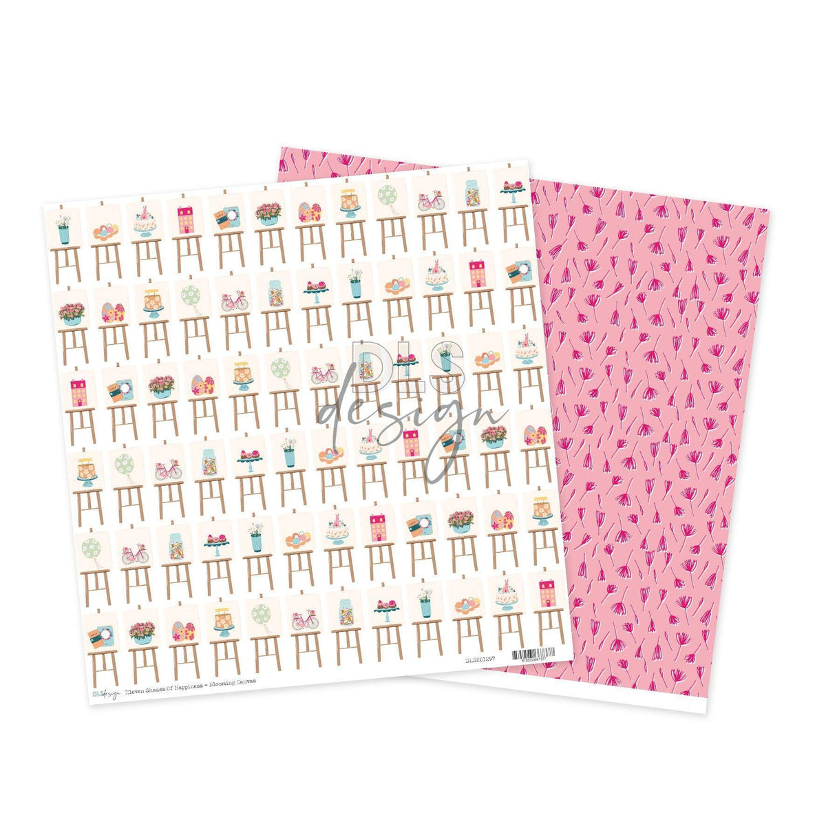 12" Paper Eleven Shades Of Happiness - Blooming Canvas