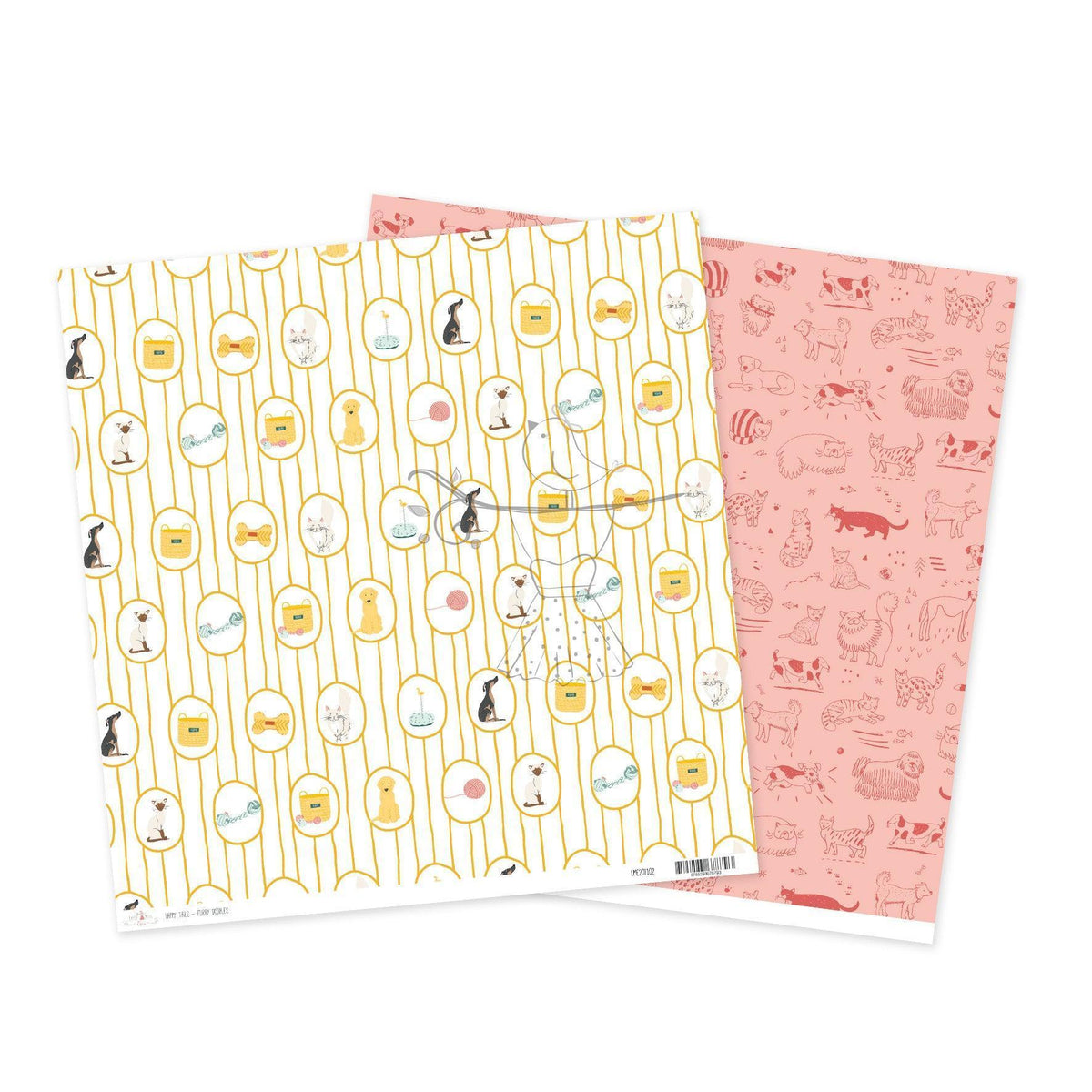 12" Paper Happy Tails - Furry Doodles