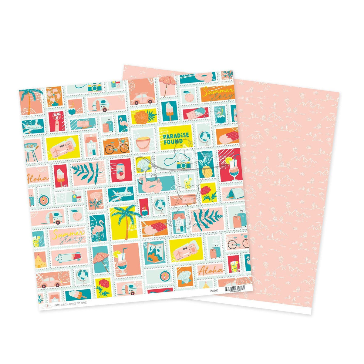 12" Paper Summer Stories - Greetings From Paradise