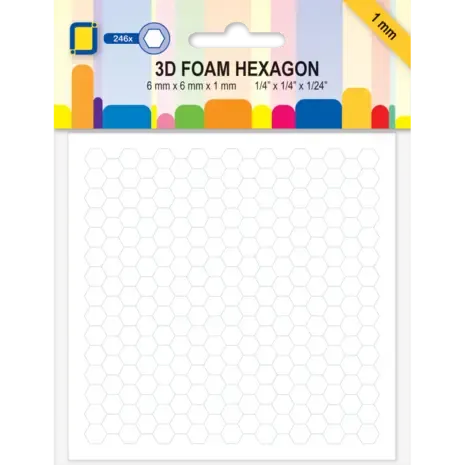 3D Foam Hexagon 1 mm