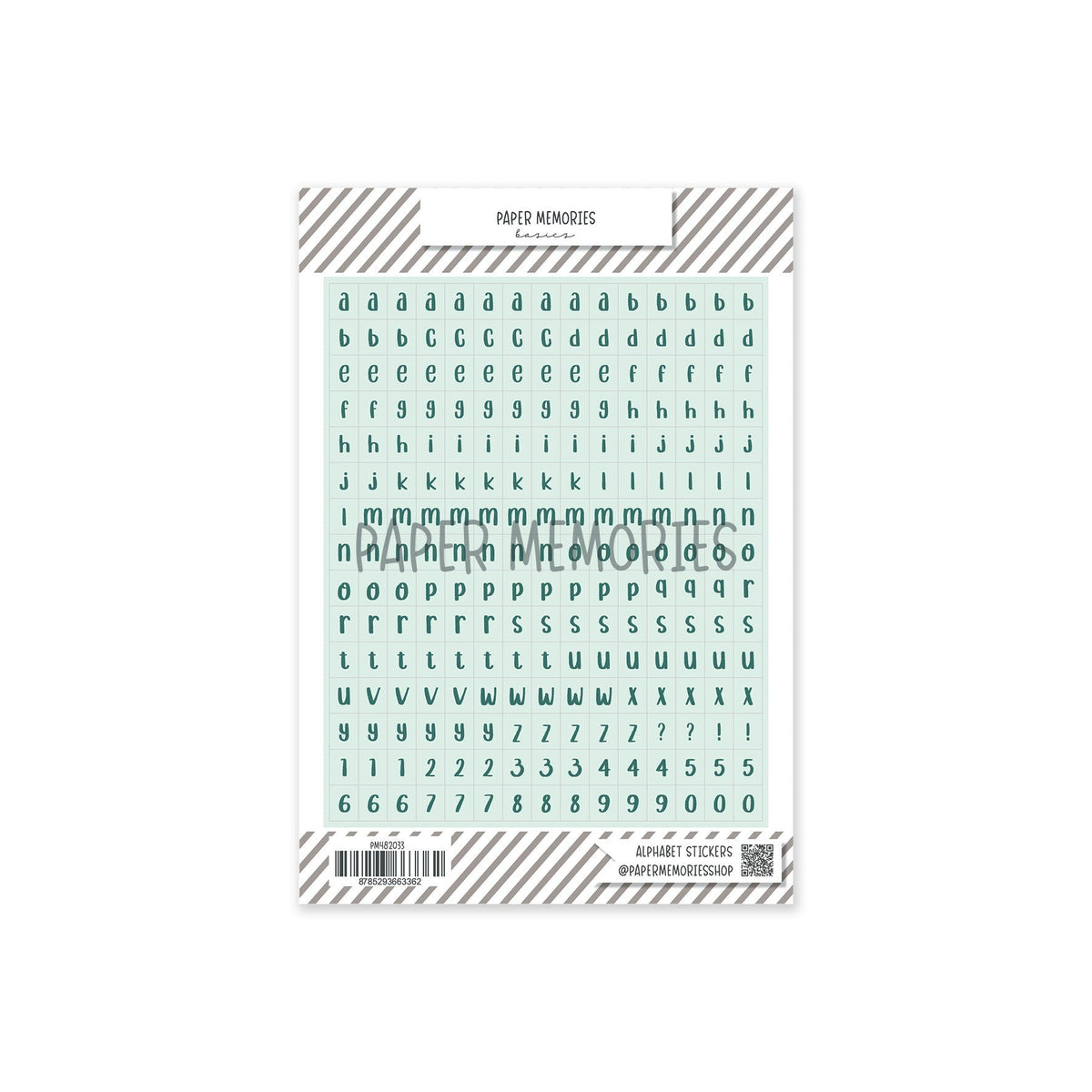 ABC Stickers Molly Seafoam