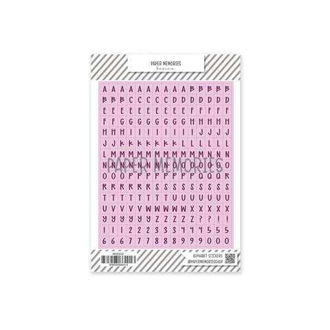 ABC Stickers Sage Light Wisteria