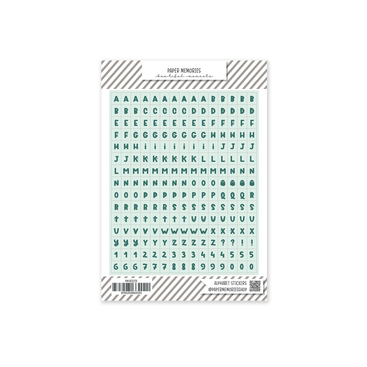 ABC Stickers Spooky Seafoam