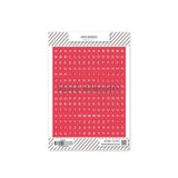 ABC Stickers Teddy Bright Red