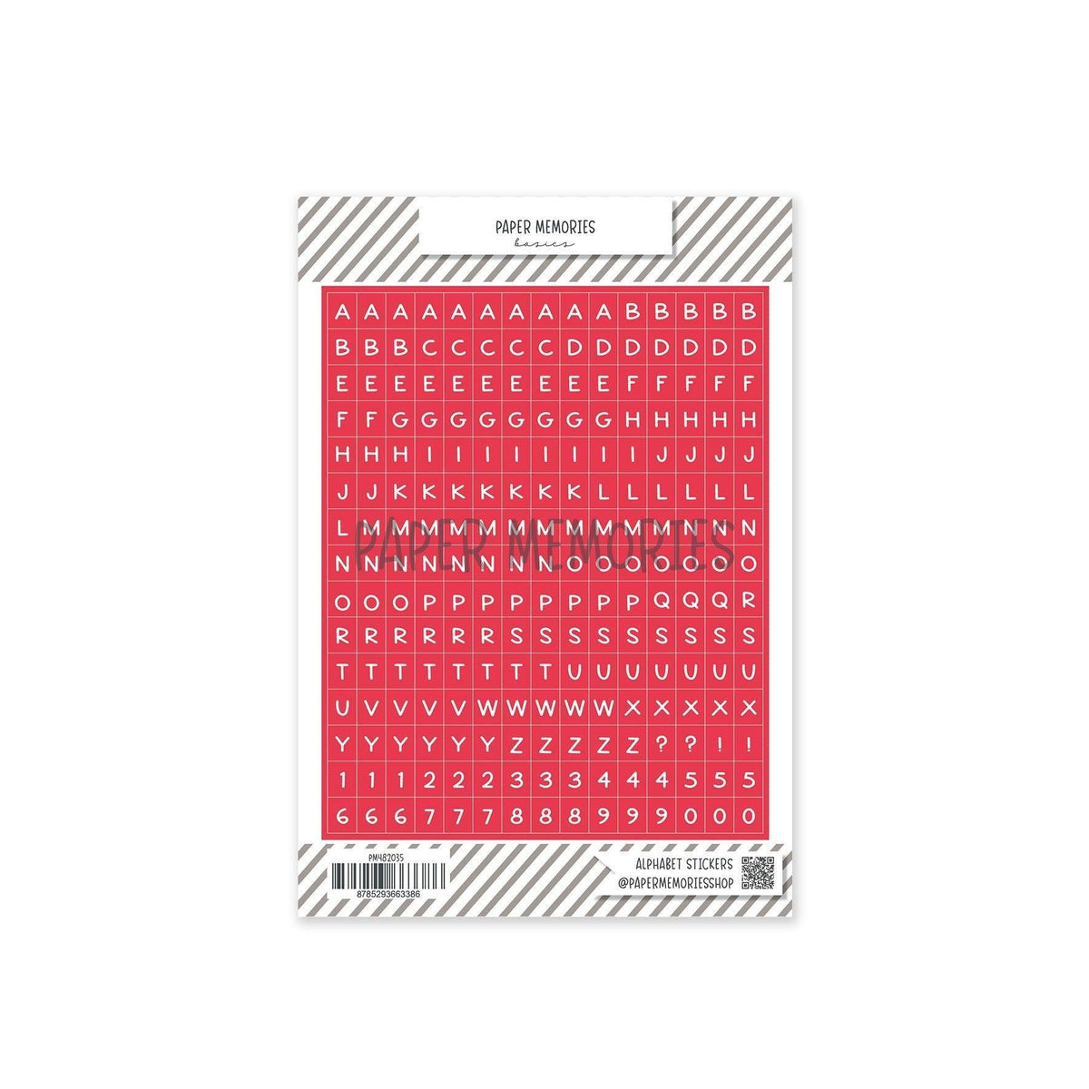 ABC Stickers Teddy Bright Red