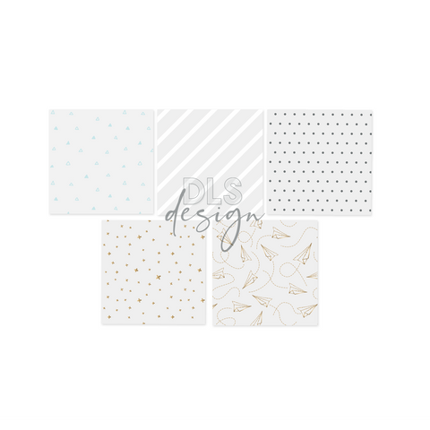 Acetate Sheets Set shapes - Planes, Crosses and Dots