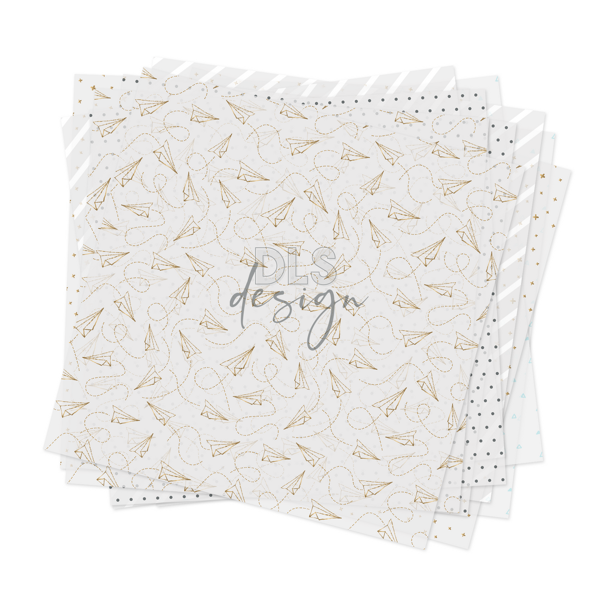 Acetate Sheets Set shapes - Planes, Crosses and Dots