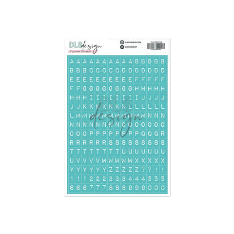 Alphabet Stickers Cameron Bright Blue