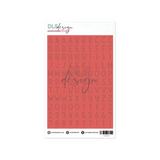 Alphabet Stickers Chloe Deep Coral