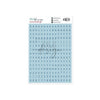 Alphabet Stickers Frankie Powder Blue