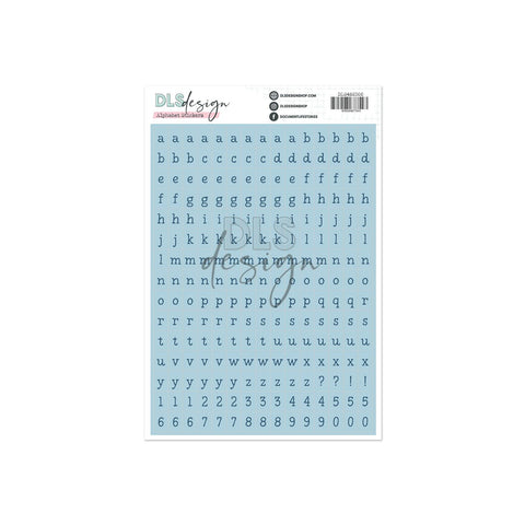 Alphabet Stickers Frankie Powder Blue