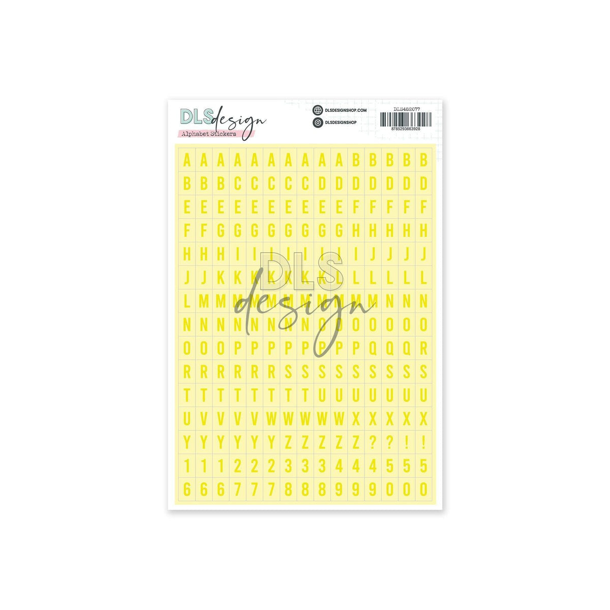 Alphabet Stickers Gilmo Lime Sorbet