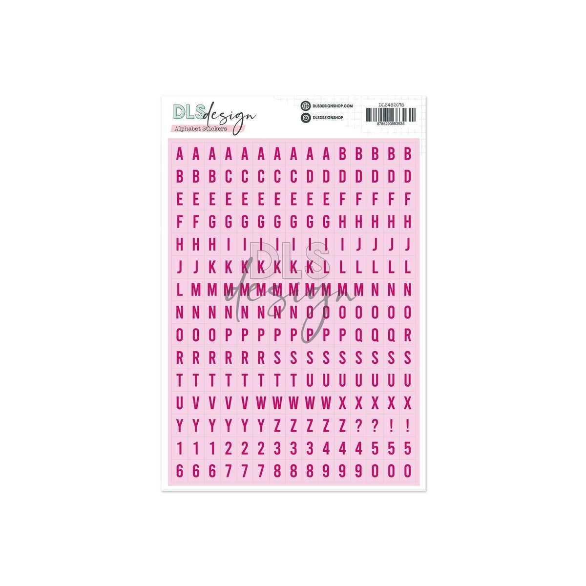 Alphabet Stickers Gilmo Peony