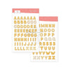 Alphabet Stickers Gingerbread