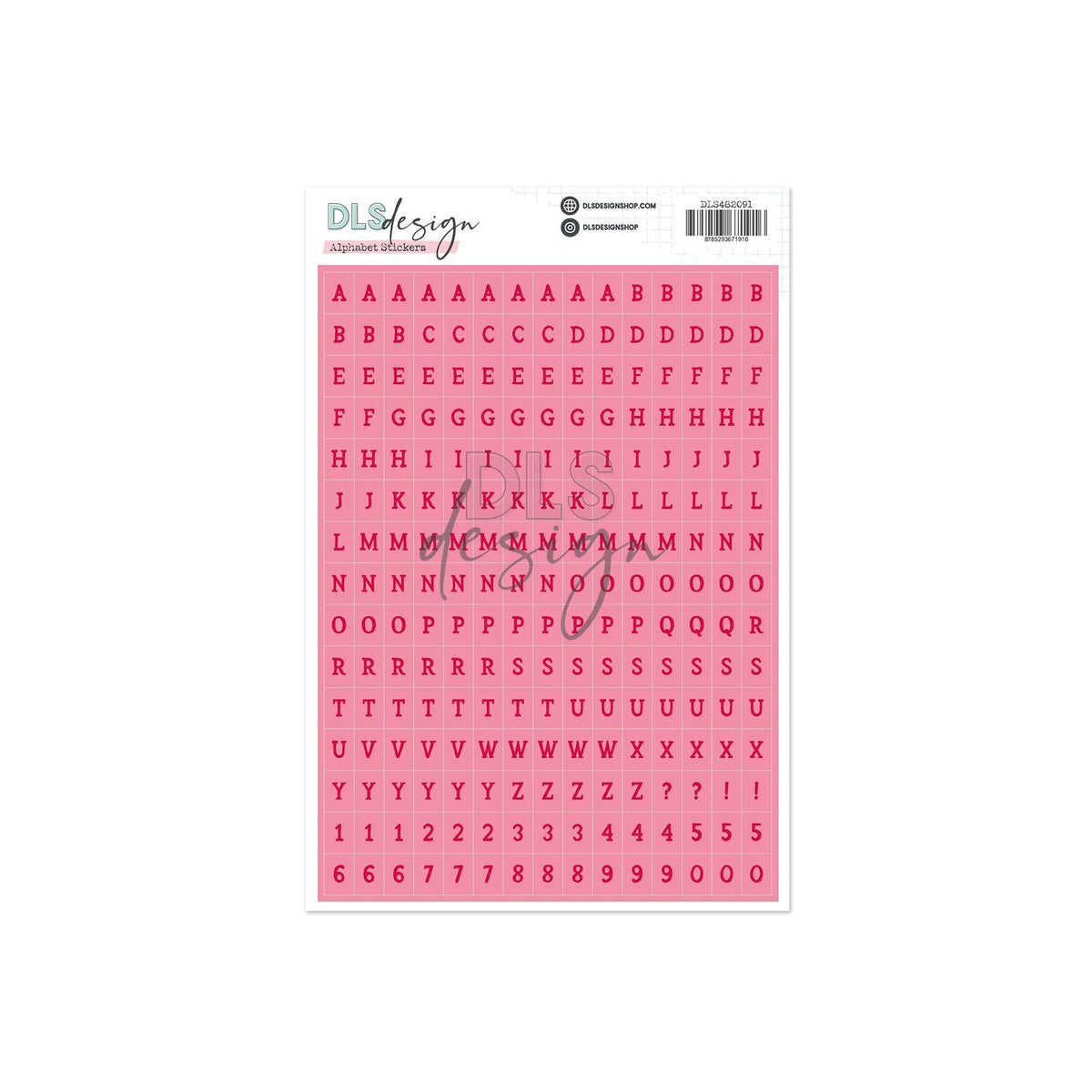 Alphabet Stickers Harper Cherry