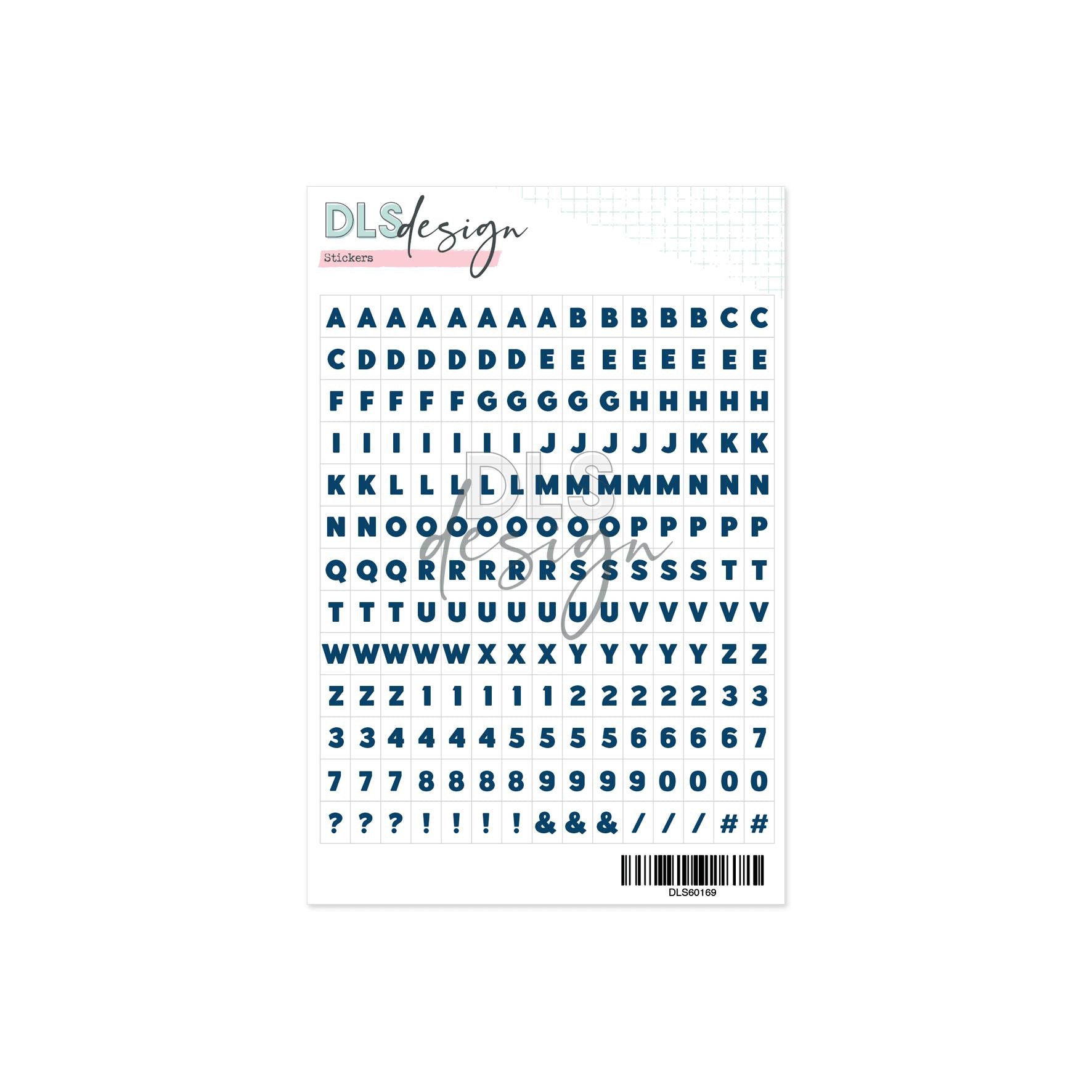 Alphabet Stickers Hudson Navy – DLS Design