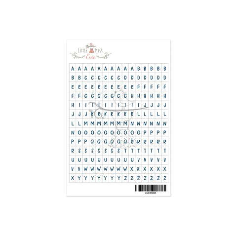 Alphabet Stickers Luna Navy - DLS Design