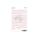 Alphabet Stickers Magical Red