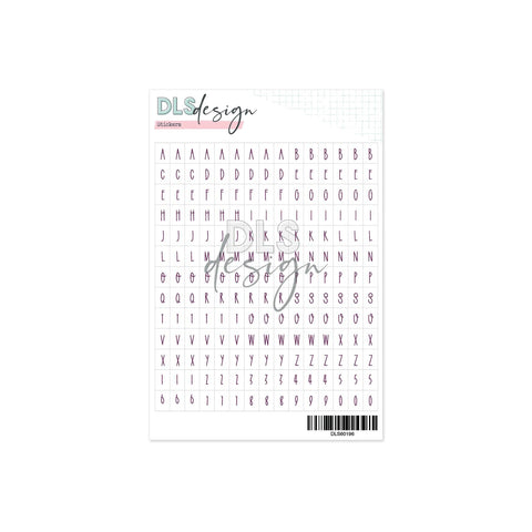 Alphabet Stickers Mila Purple