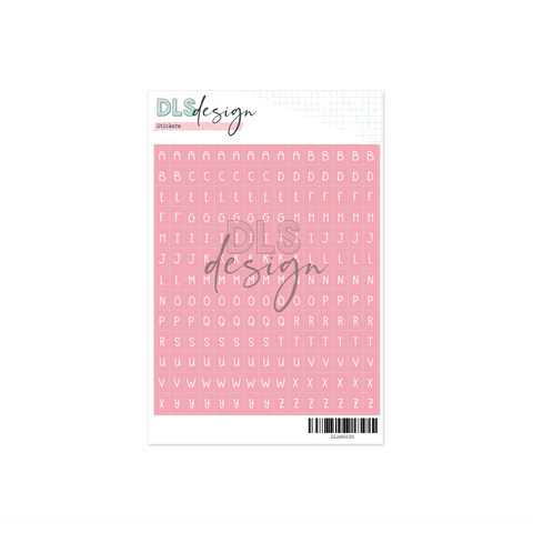 Alphabet Stickers Sophie Pink - DLS Design