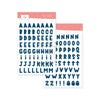 Alphabet Stickers Spooky Things - Navy