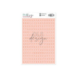 Alphabet Stickers Teddy Soft Peach