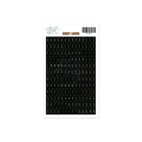 Alphabet Stickers Thin Black