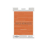 Alphabet Stickers Willow Rust