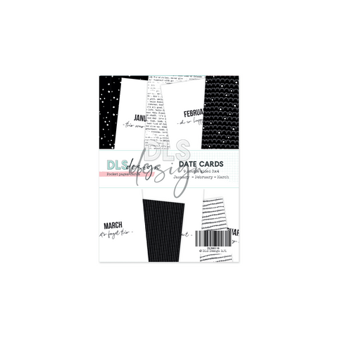 Basic Date Cards Jan-Mar